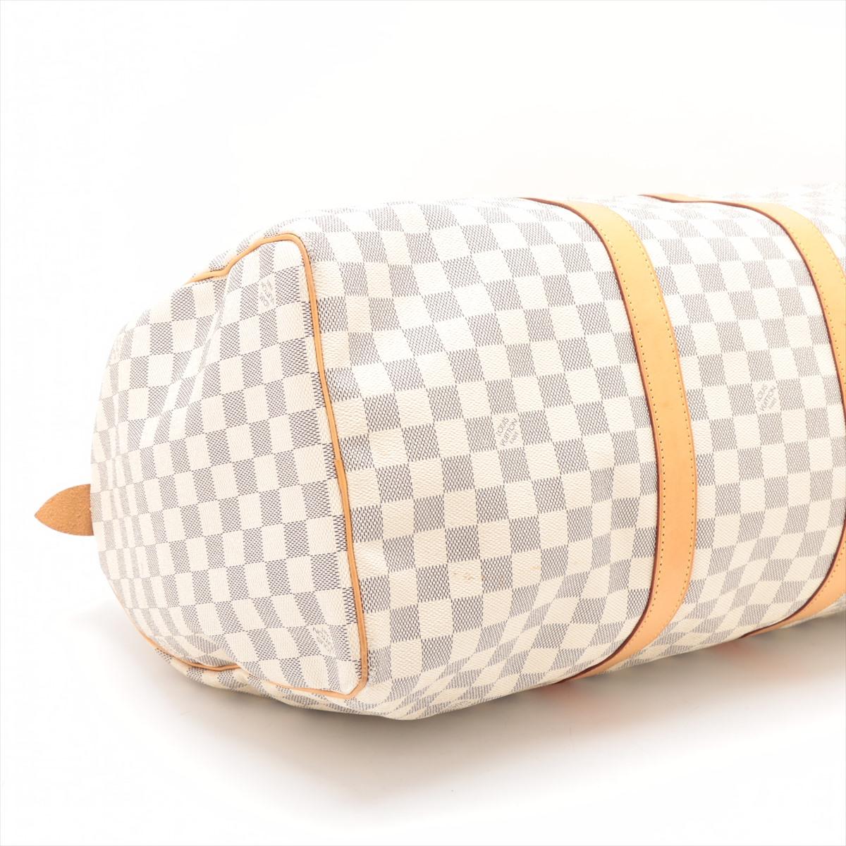 Women's or Men's Louis Vuitton Damier Azur Keepall 50 For Sale