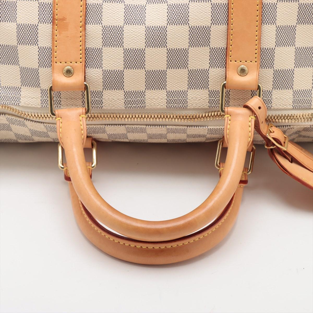 Louis Vuitton Damier Azur Keepall 50 For Sale 1