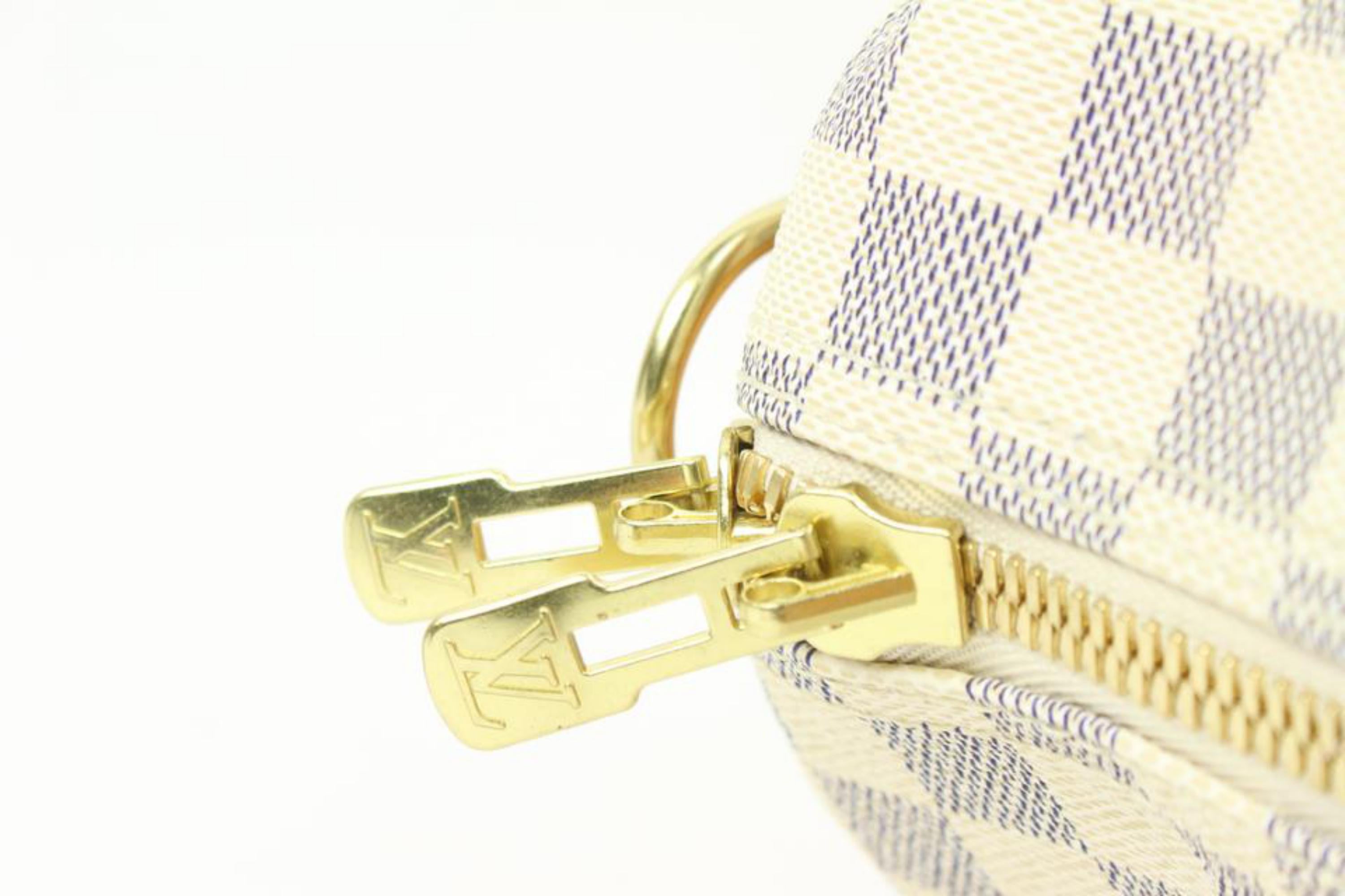 Women's Louis Vuitton Damier Azur Keepall Bandouliere 55 Duffle with Strap 44lk96 For Sale