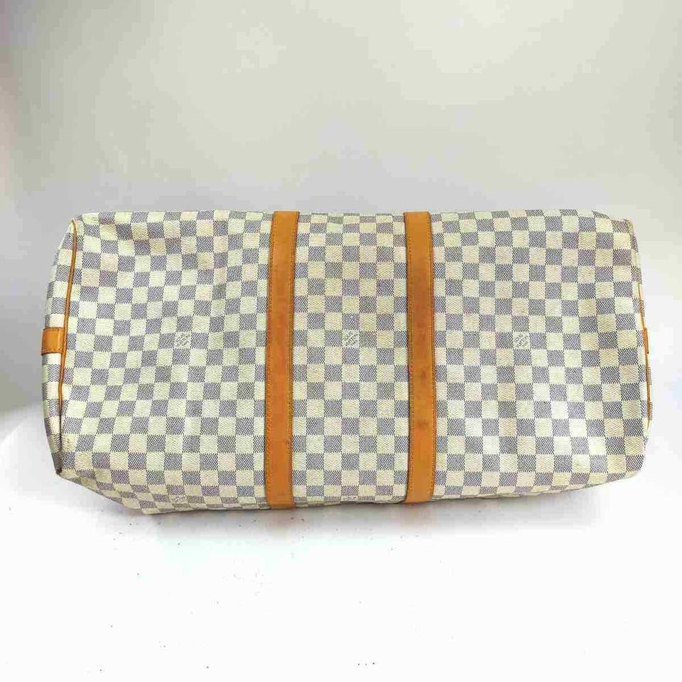 Louis Vuitton Damier Azur Keepall Bandouliere 55 with Strap 860315 7