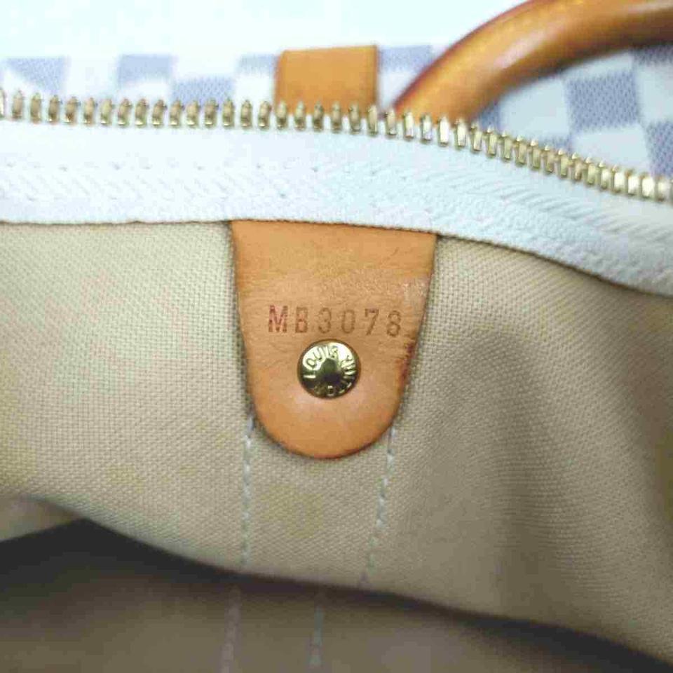 Women's Louis Vuitton Damier Azur Keepall Bandouliere 55 with Strap 860315