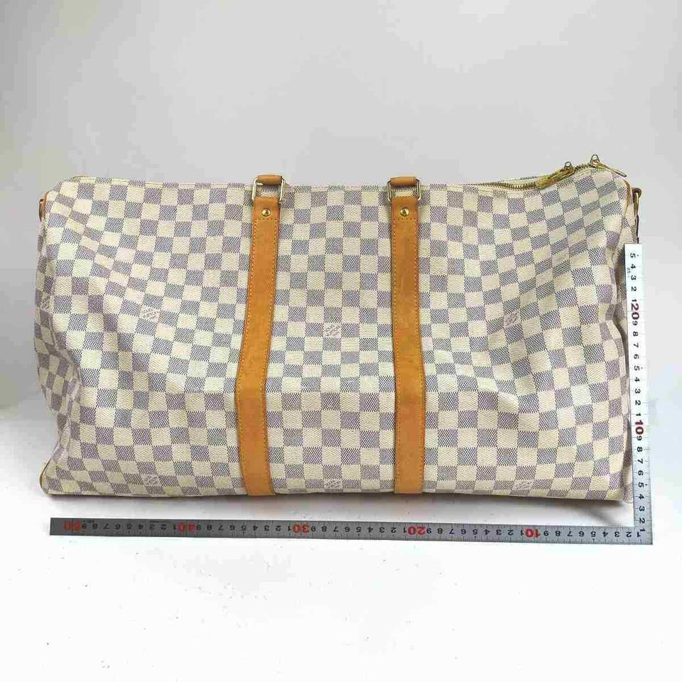 Louis Vuitton Damier Azur Keepall Bandouliere 55 with Strap 860315 4