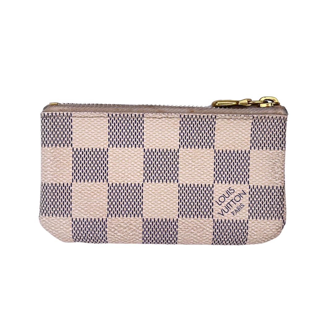 Sold at Auction: Louis Vuitton, Louis Vuitton Damier Azur Key Pouch w/Dust  Bag