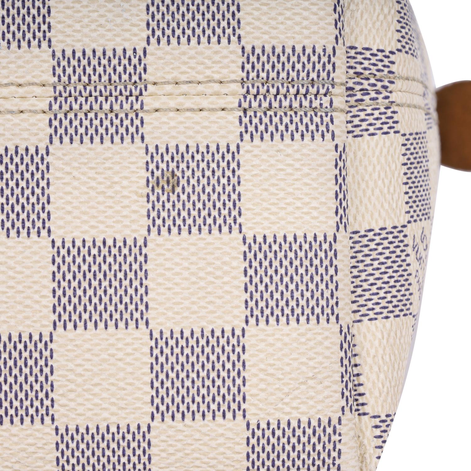 Louis Vuitton Damier Azur Lena PM blanc 10