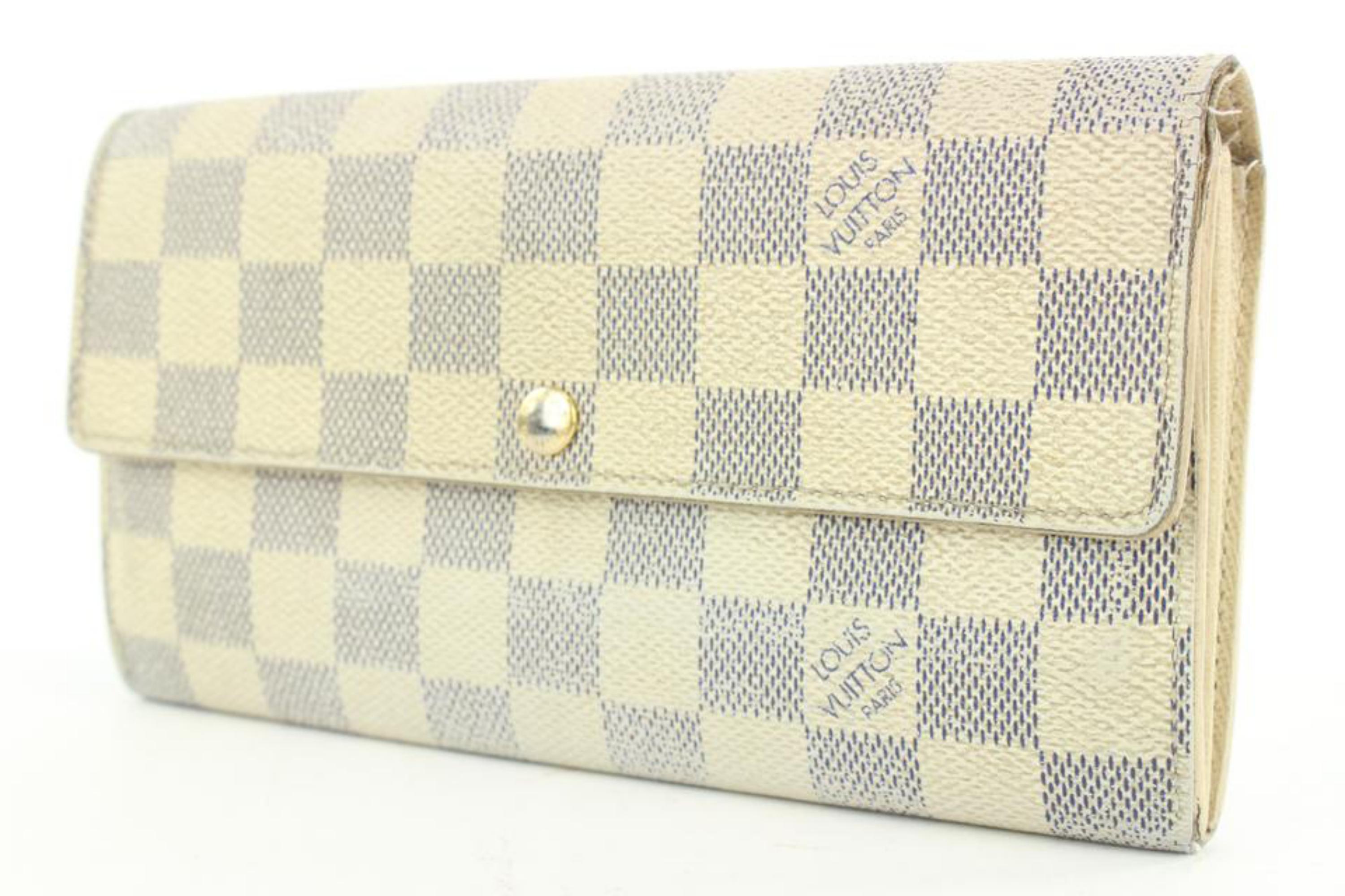 Louis Vuitton Damier Azur Long Sarah Wallet 0LV1116
Date Code/Serial Number: CA4079
Made In: Spain
Measurements: Length:  7.4