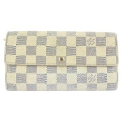 Louis Vuitton Damier Azur Long Sarah Wallet 0LV1116