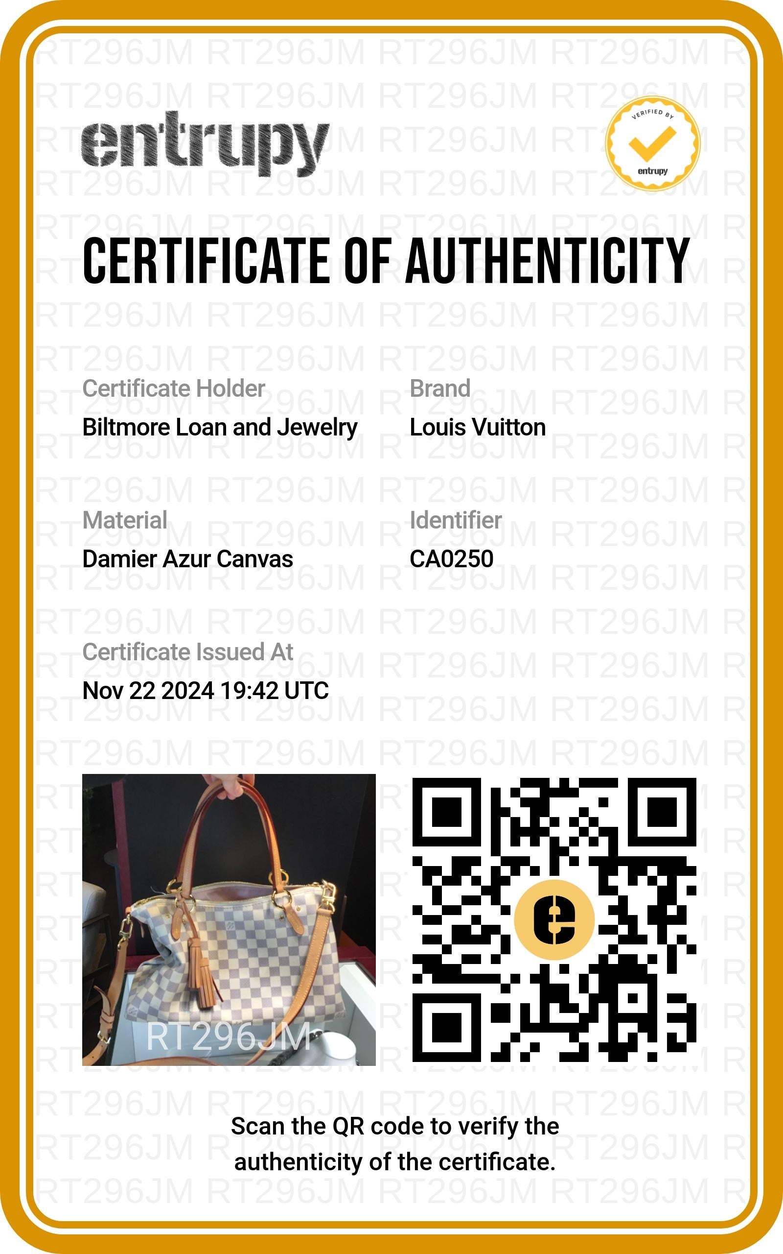 Louis Vuitton Damier Azur Lymington Umhängetasche 6
