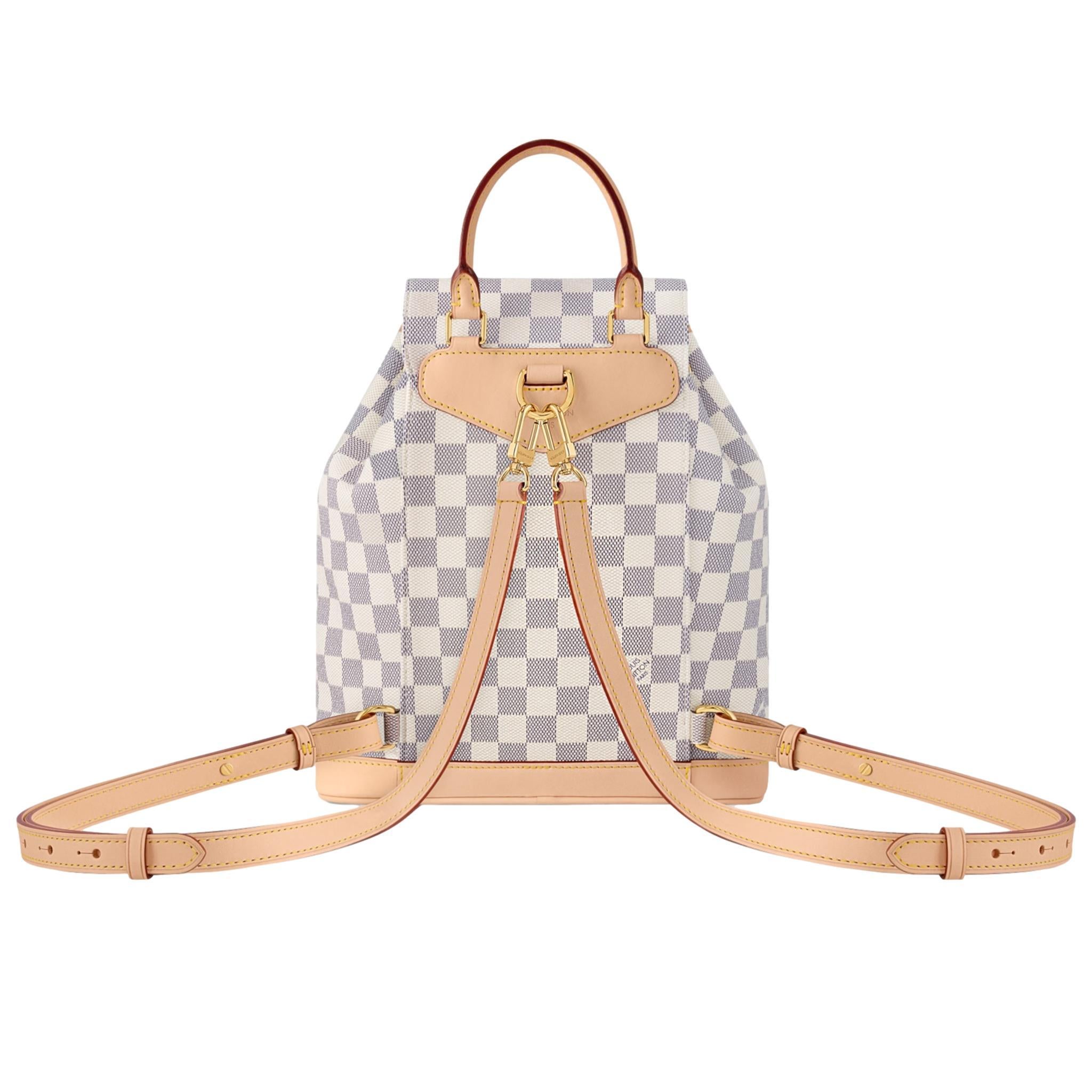 Zaino Louis Vuitton Damier Azur Montsouris PM In condizioni ottime in vendita a London, GB