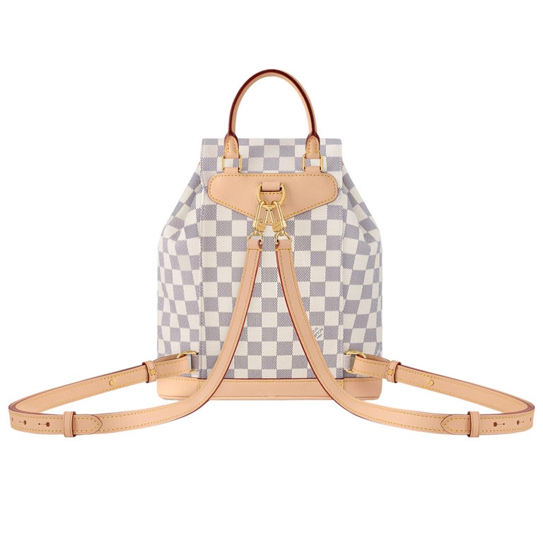 Louis Vuitton Damier Azur Montsouris PM Backpack For Sale at  display picture 3