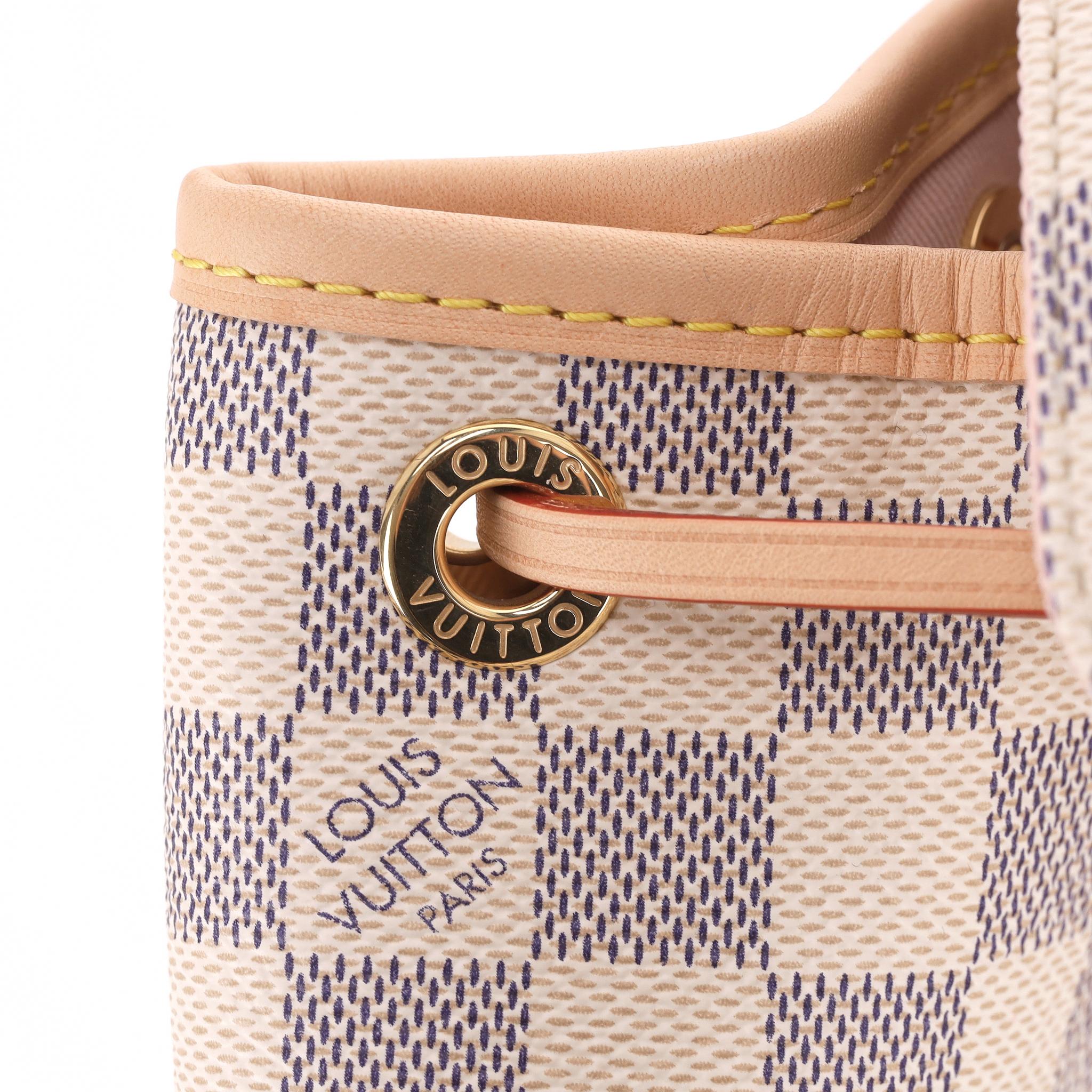 Zaino Louis Vuitton Damier Azur Montsouris PM in vendita 3