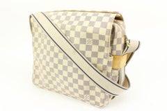 Louis Vuitton Damier Azur Naviglio Messenger Crossbody Bag 7lk323s
