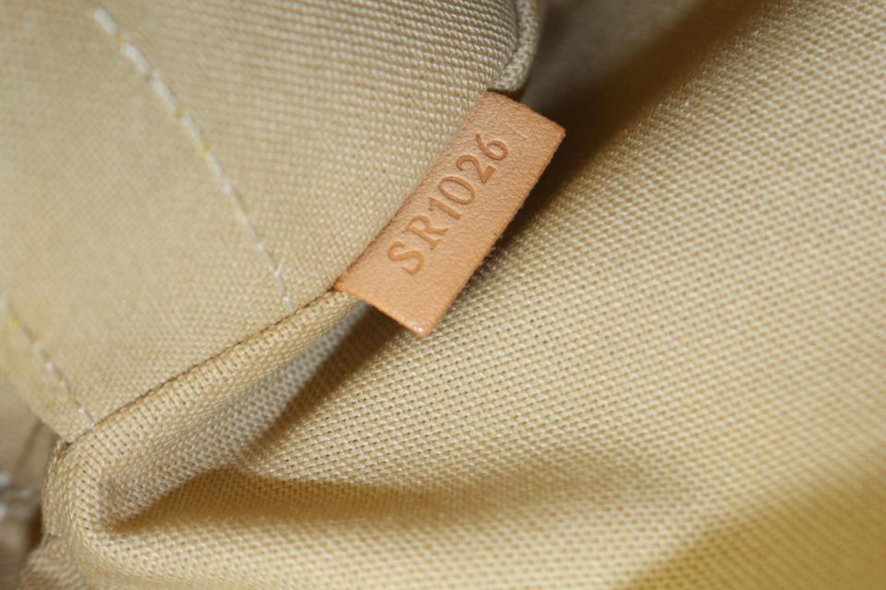 Beige Louis Vuitton Damier Azur Naviglio Messenger Crossbody Bag 7lk323s