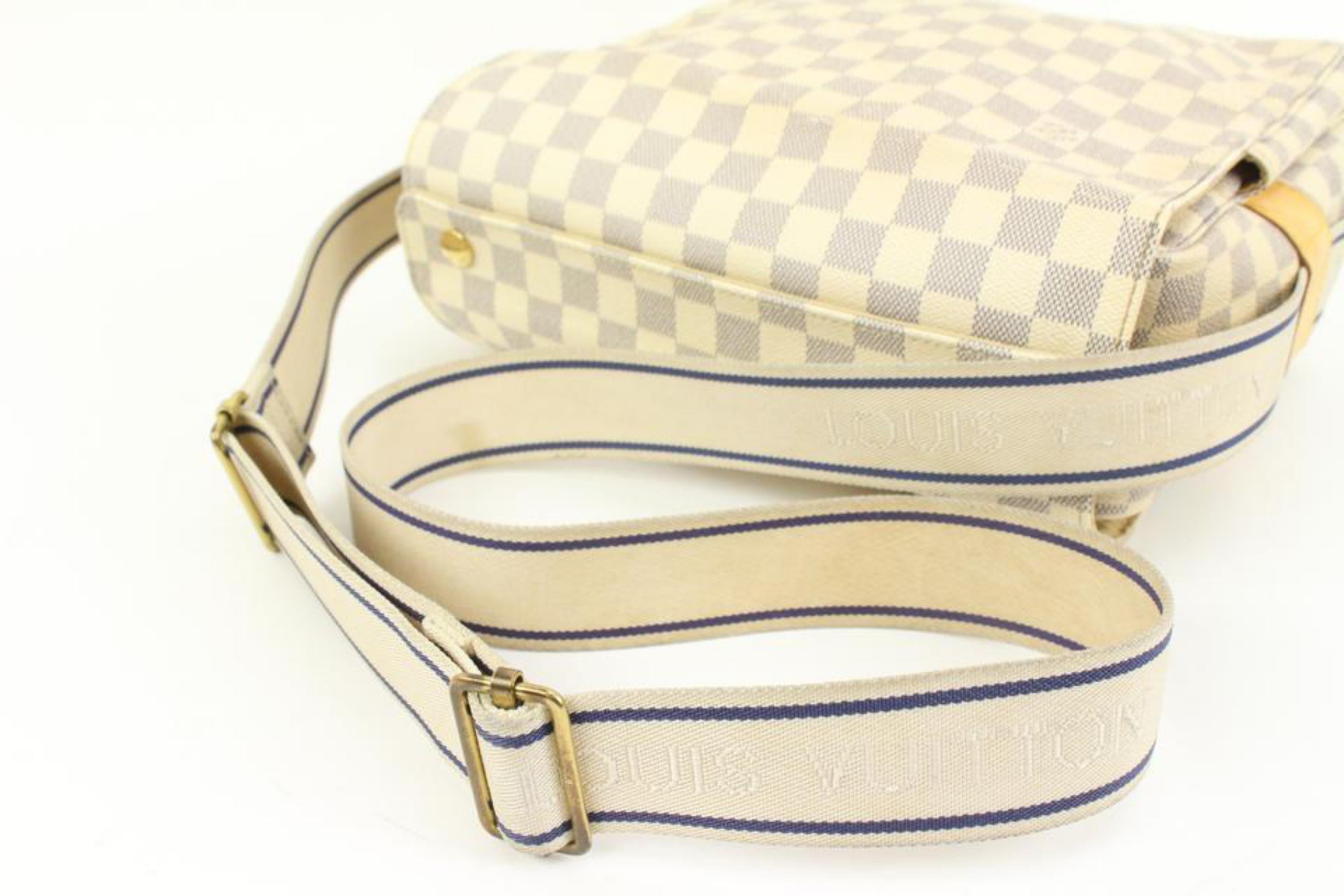 Louis Vuitton Damier Azur Naviglio Messenger Crossbody Bag 7lk323s 1