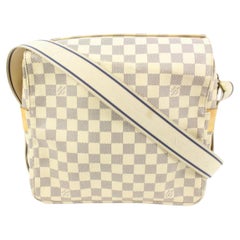 Louis Vuitton Damier Azur Naviglio Messenger Crossbody Bag 7lk323s