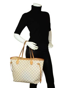 Louis Vuitton Damier Azur Neo Neverfull MM Tote Bag w/ Insert rt. $2, 030