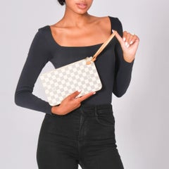 Louis Vuitton Damier Azur Neverfull GM Pochette Beige, Damier Azur