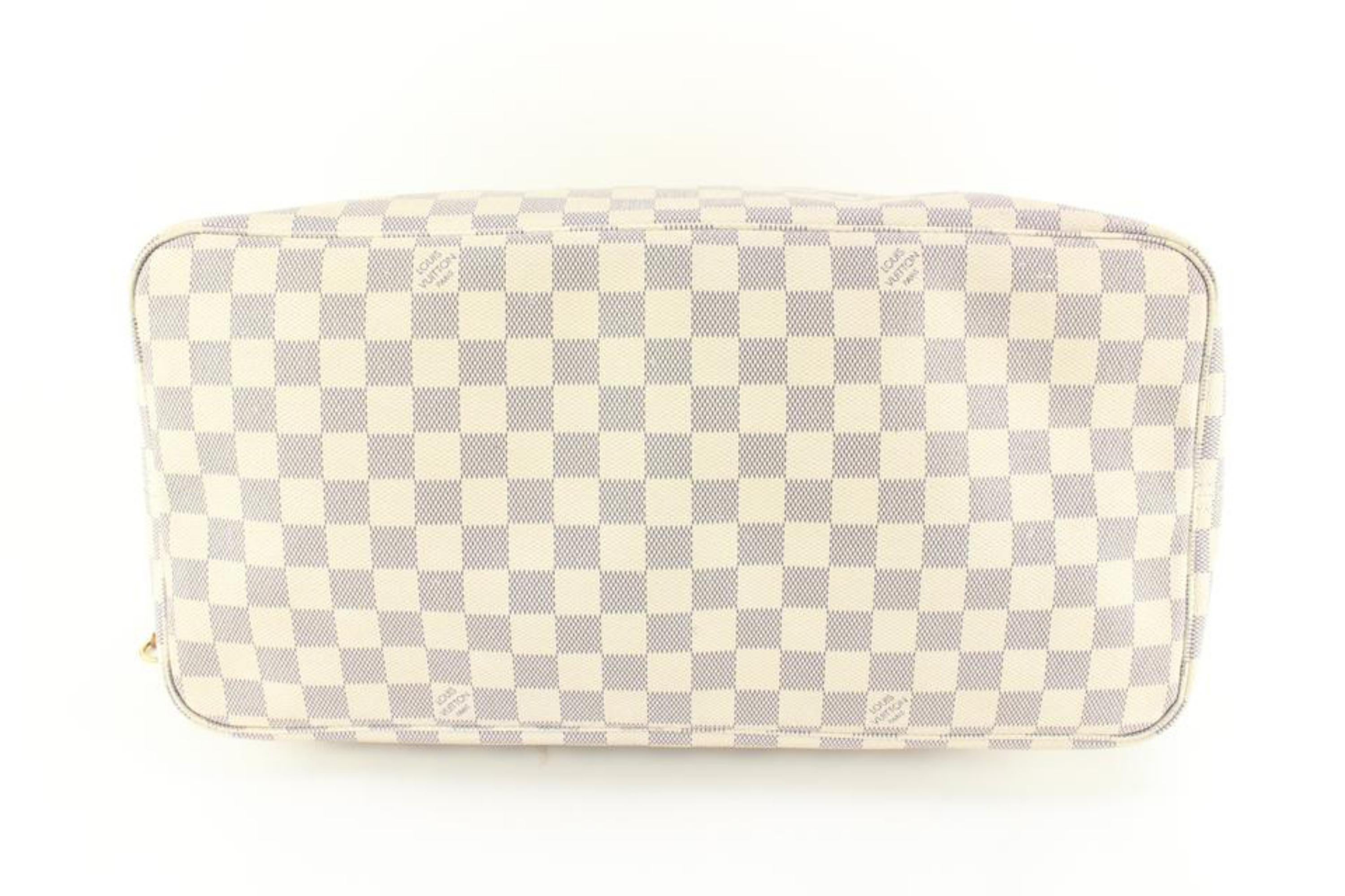 Louis Vuitton - Sac cabas Neverfull GM Damier Azur 41lz613s Pour femmes en vente