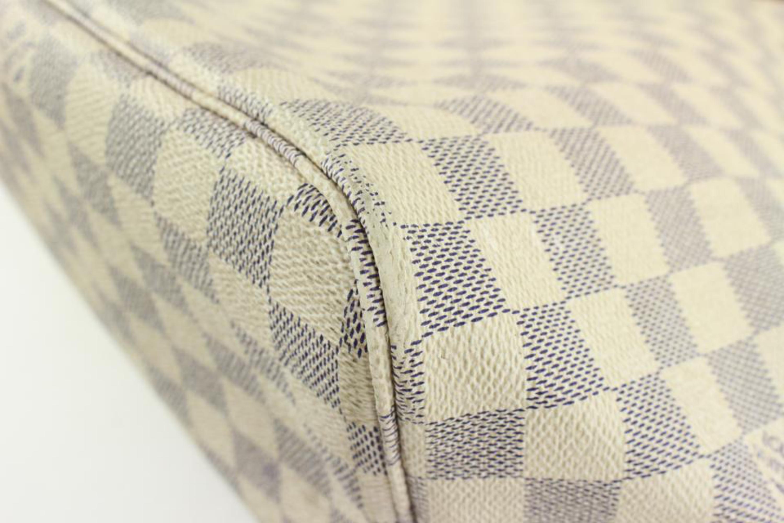 Women's Louis Vuitton Damier Azur Neverfull GM Tote bag Upcycle Ready 2LV48 For Sale