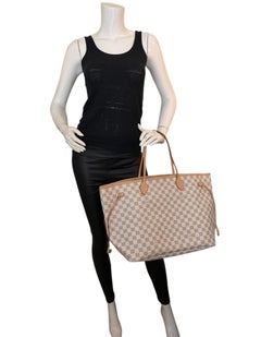 Louis Vuitton Damier Azur Neverfull GM Tote Bag w/ Insert