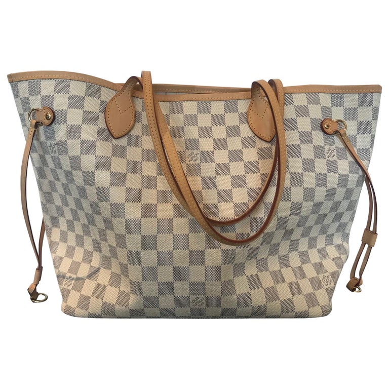 Louis Vuitton Damier Azur Neverfull MM For Sale at 1stdibs