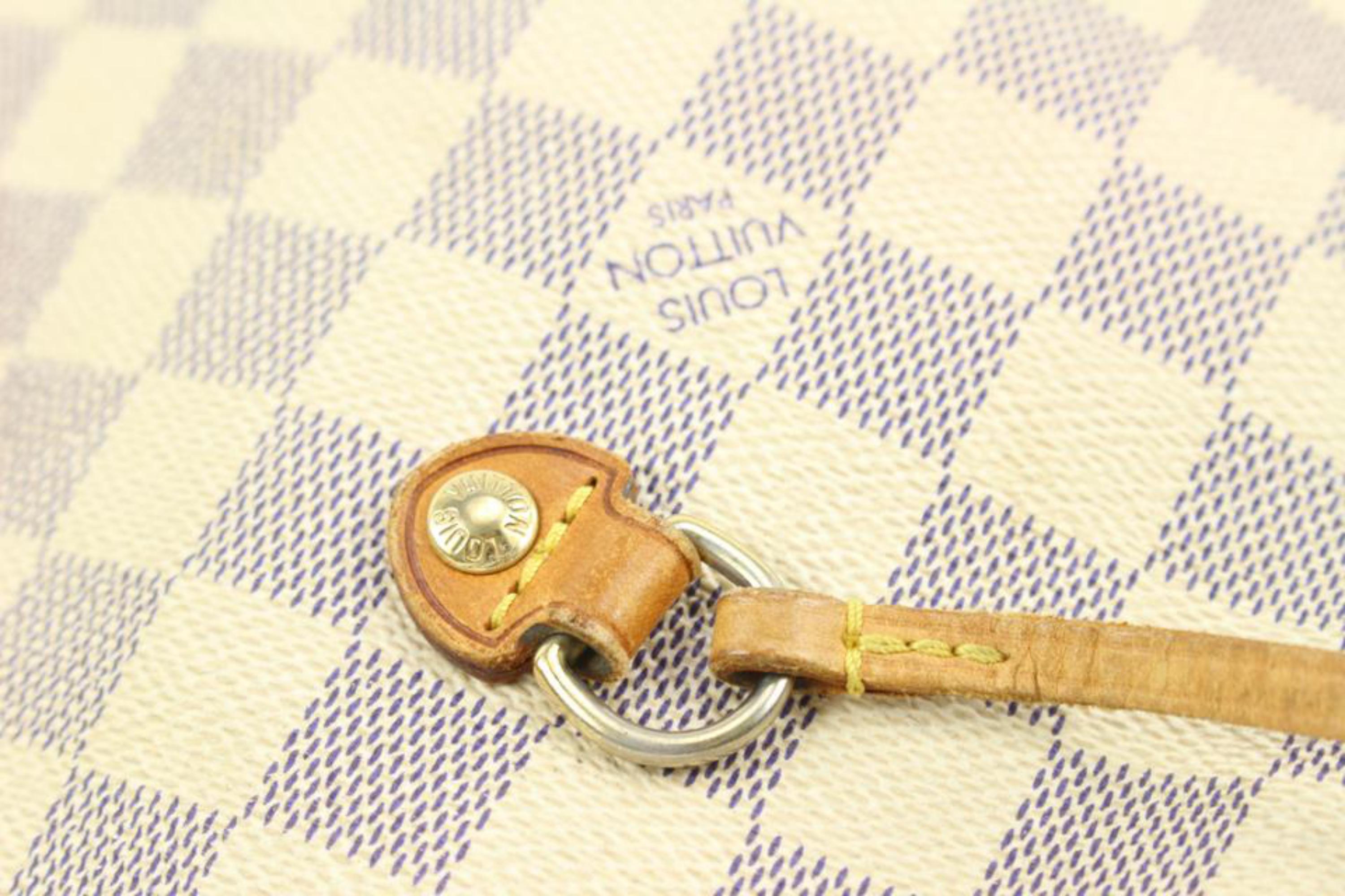 Louis Vuitton Damier Azur Neverfull MM Tote Bag 10lv216s For Sale 3