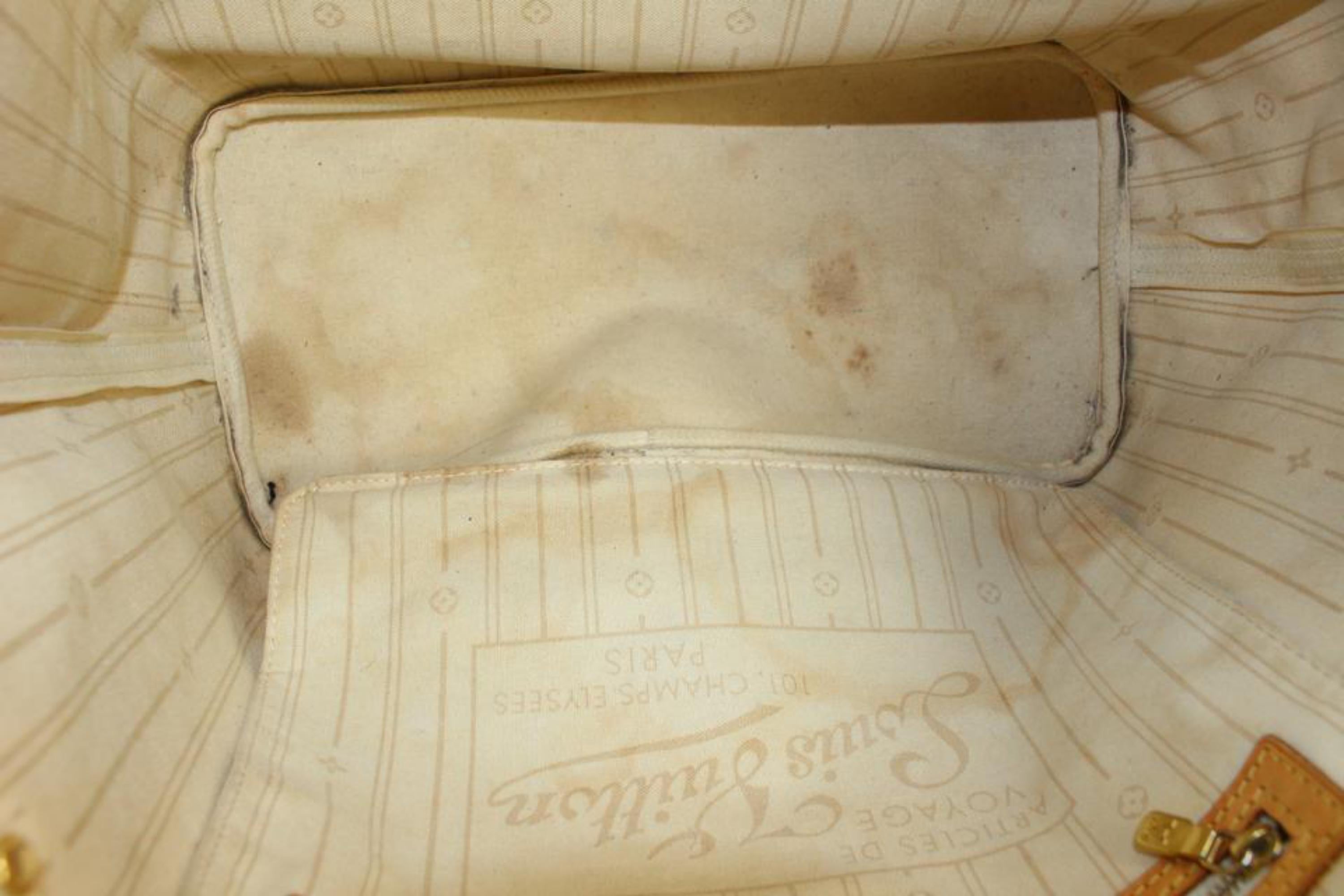 Louis Vuitton Damier Azur Neverfull MM Tote Bag 10lv216s For Sale 1