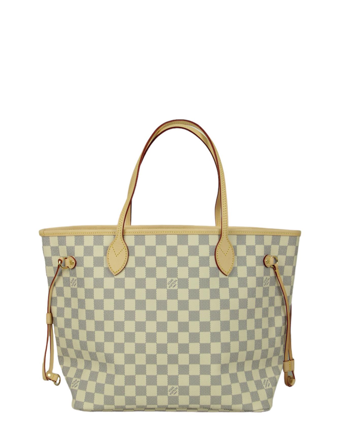 Louis Vuitton Damier Azur Neverfull MM Tote Bag Excellent état - En vente à New York, NY