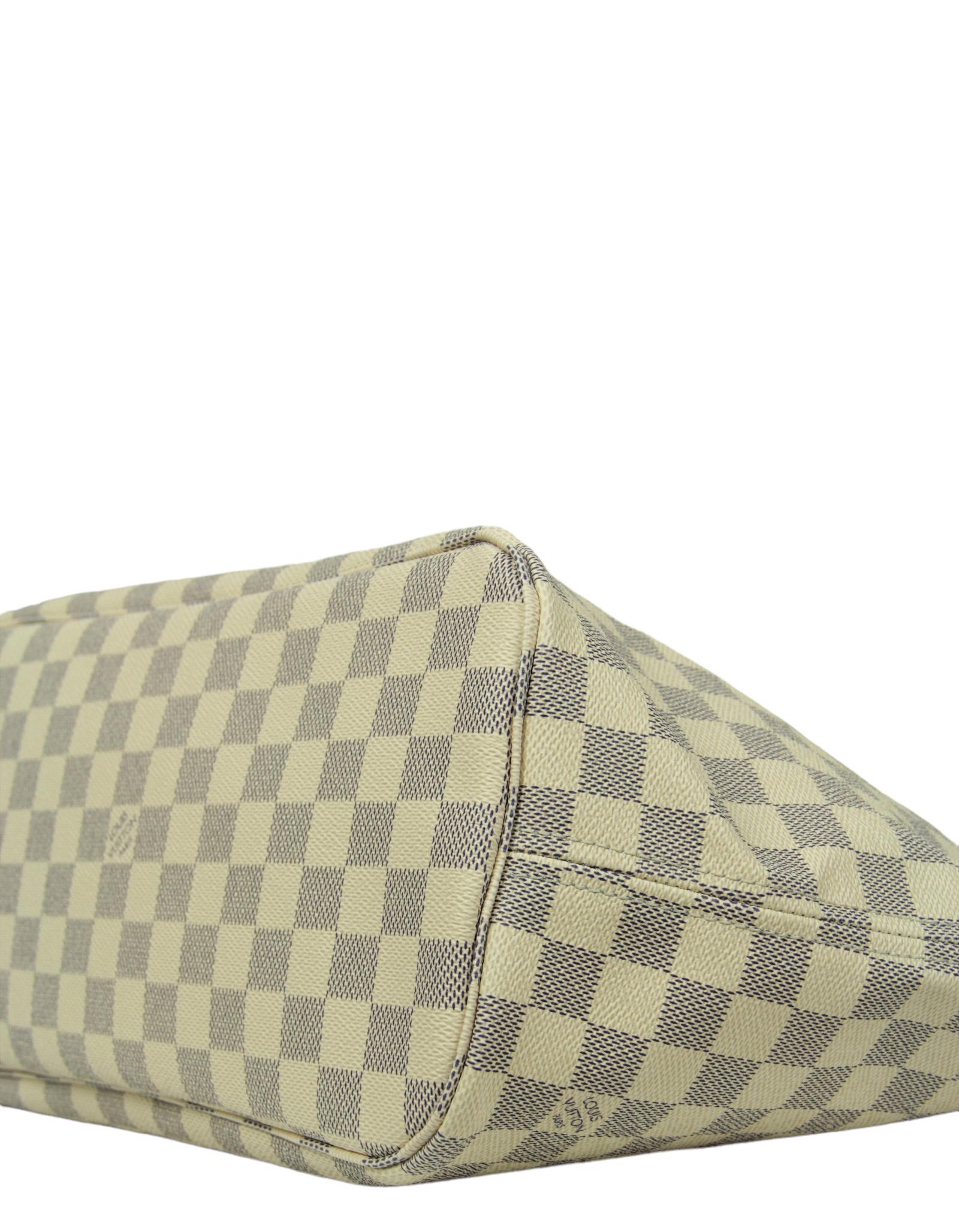 Louis Vuitton Damier Azur Neverfull MM Tote Bag For Sale 2