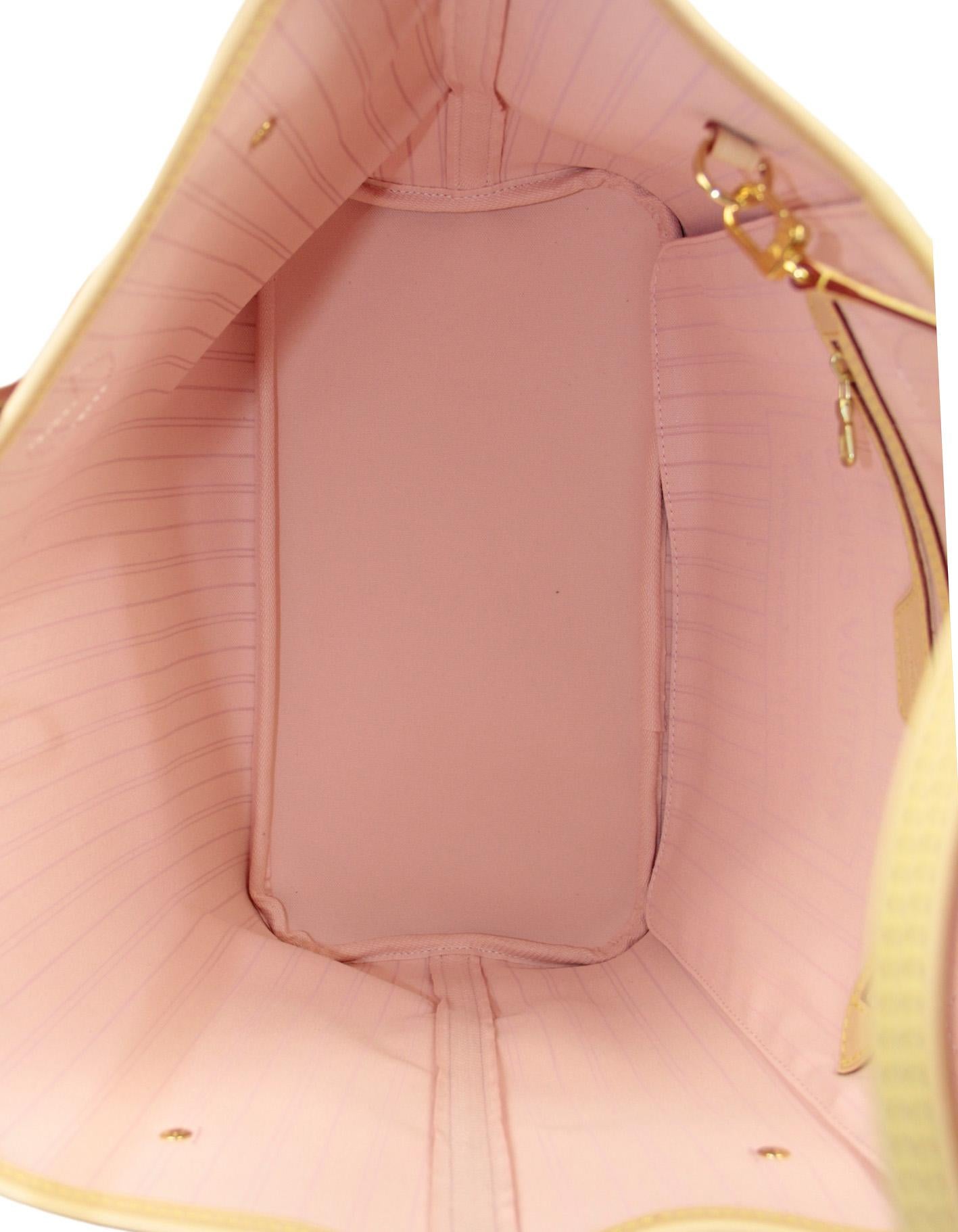 Louis Vuitton Damier Azur Neverfull MM Tote Bag For Sale 3