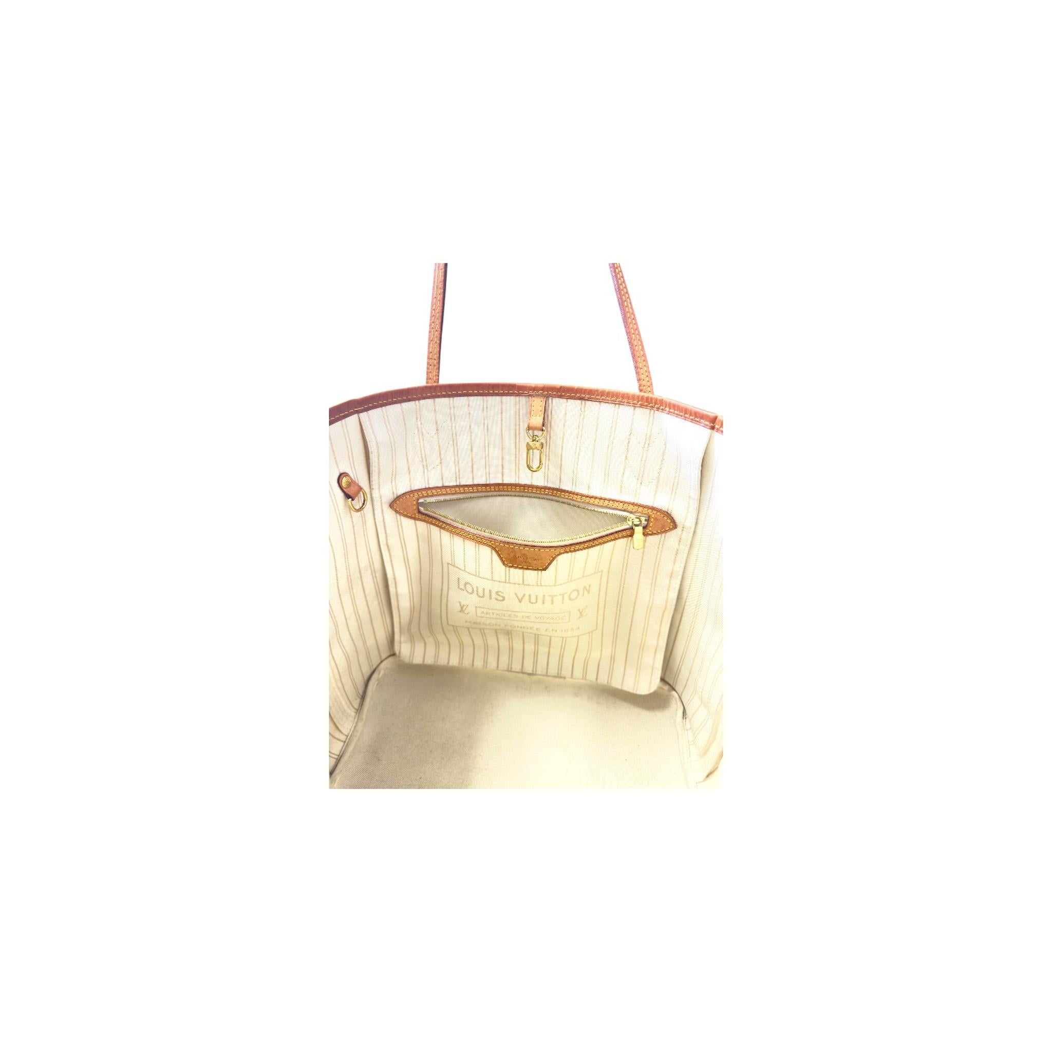 Louis Vuitton Damier Azur Neverfull MM Tote in vendita 5