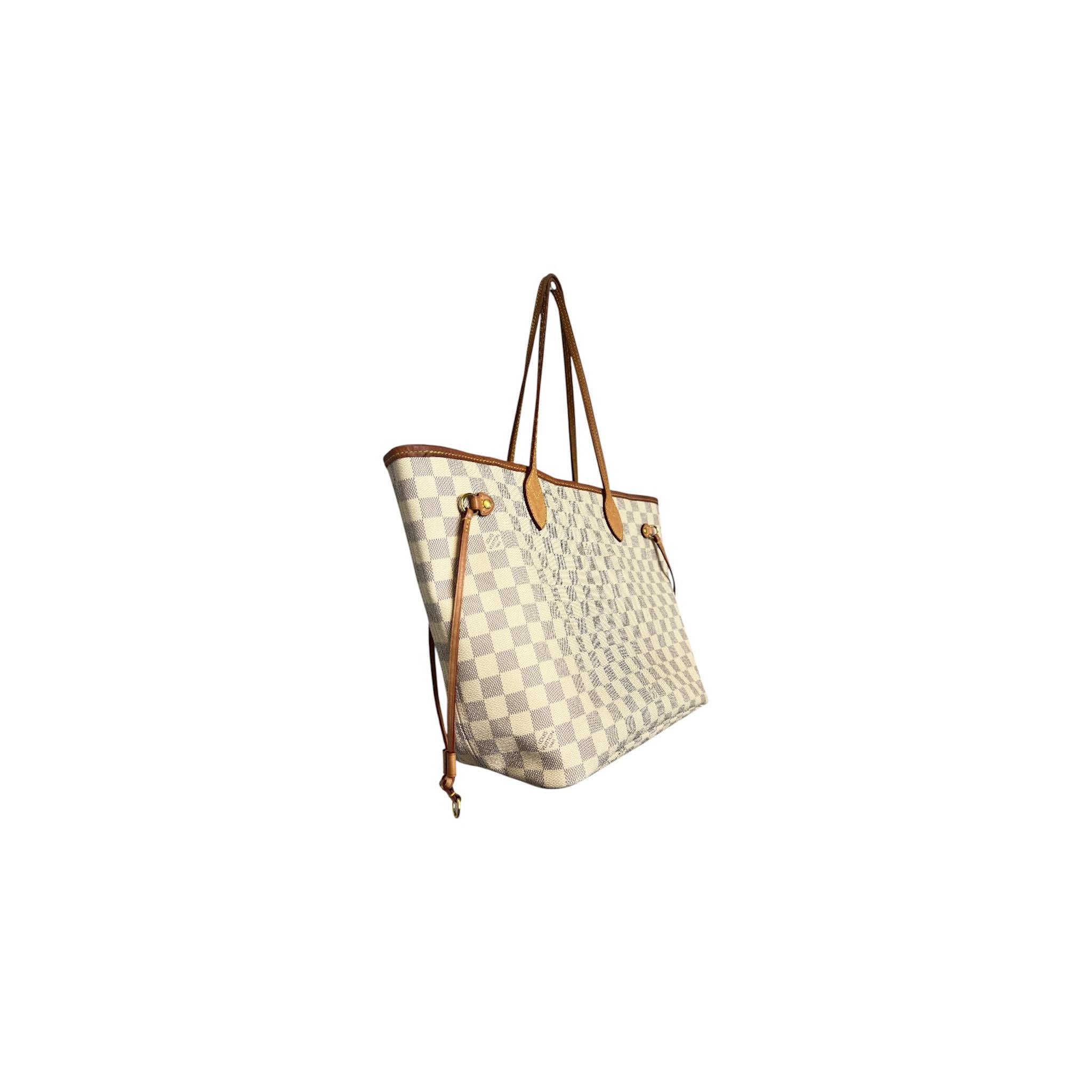 Louis Vuitton Damier Azur Neverfull MM Tote in vendita 1