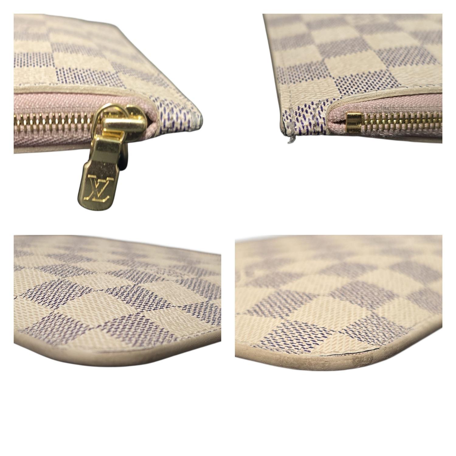 Louis Vuitton Damier Azur Neverfull Pochette Crossbody en vente 5
