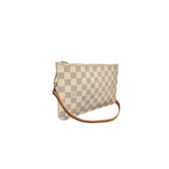 Louis Vuitton Damier Azur Neverfull Pochette Crossbody