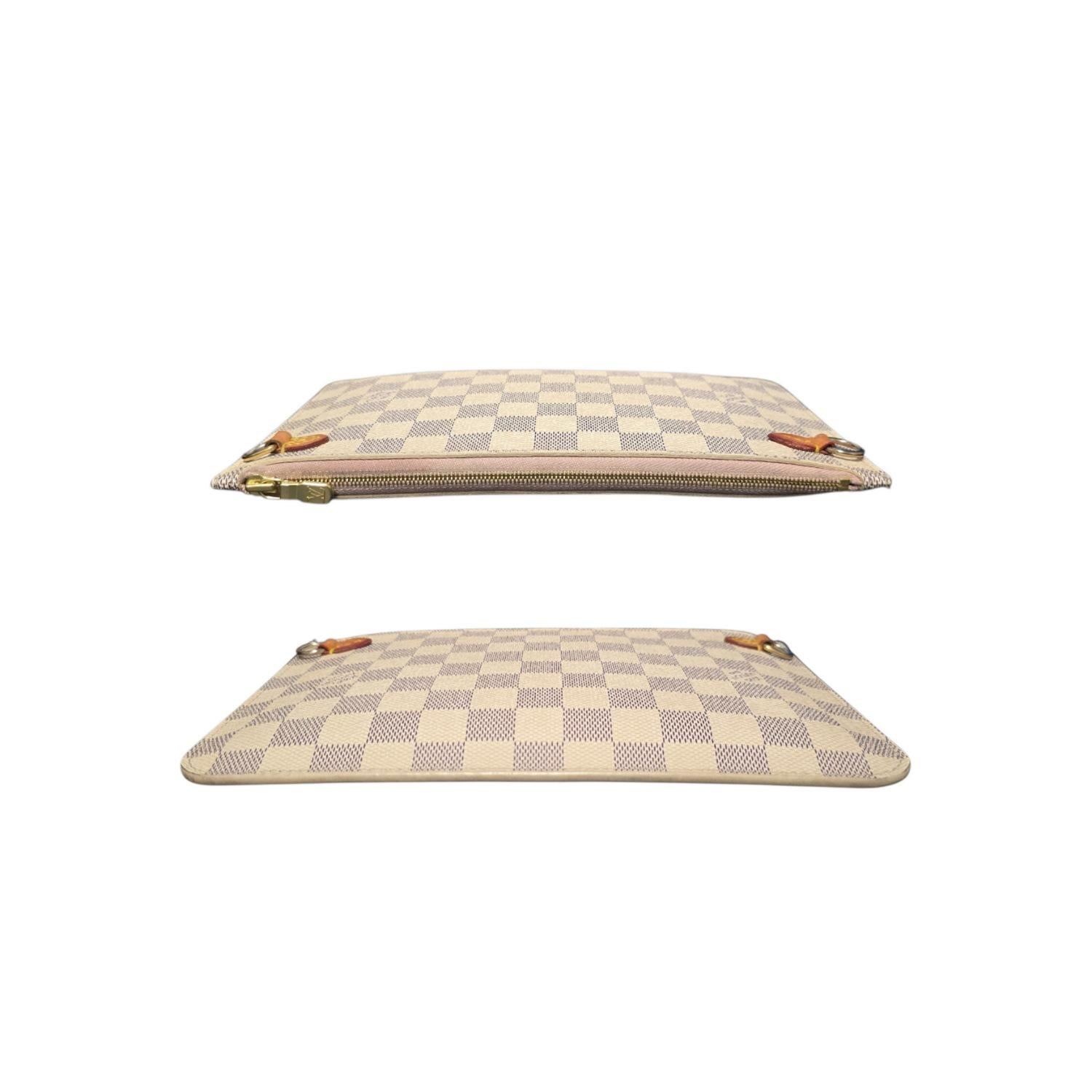 Louis Vuitton Damier Azur Neverfull Pochette Crossbody Pour femmes en vente