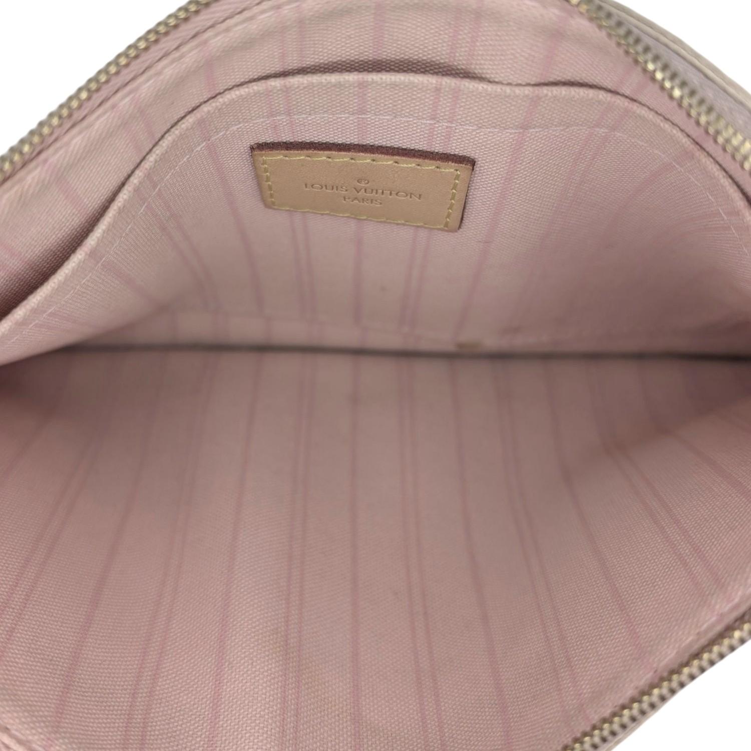 Louis Vuitton Damier Azur Neverfull Pochette Crossbody en vente 1