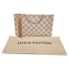Louis Vuitton Damier Azur Neverfull Pochette Crossbody