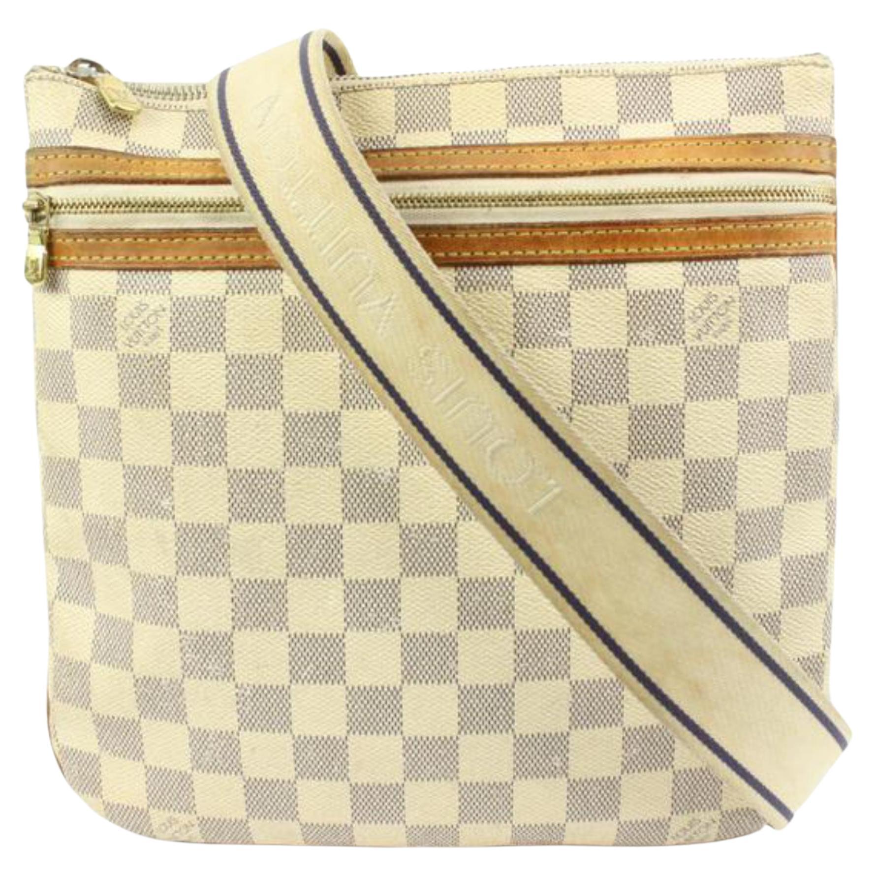 Louis Vuitton Damier Azur Pochette Bosphore Crossbody Bag 84lk422s
