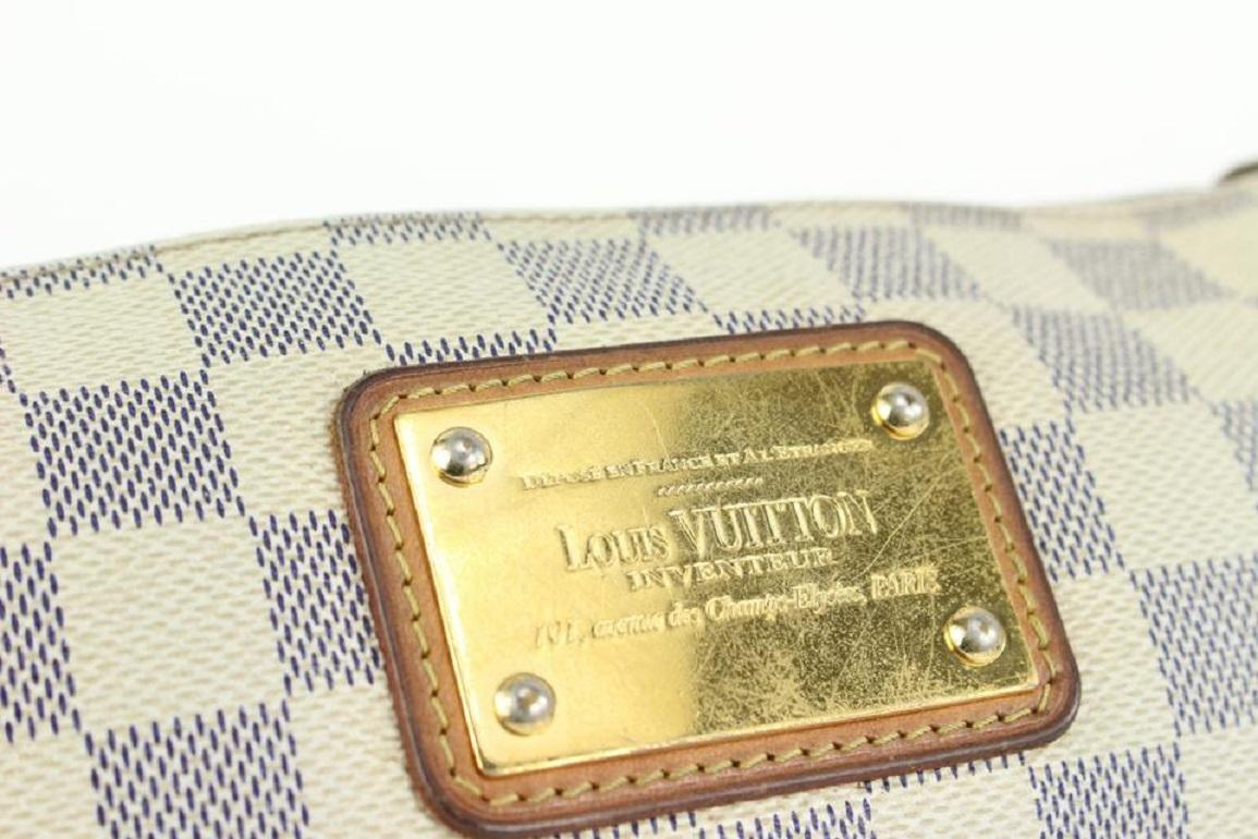Louis Vuitton Damier Azur Pochette Eva 2way Crossbody Sophie 927lv36 For Sale 4