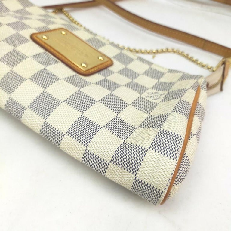 Louis Vuitton Damier Azur Pochette Eva Crossbody 2way Bag 863189 For Sale 6