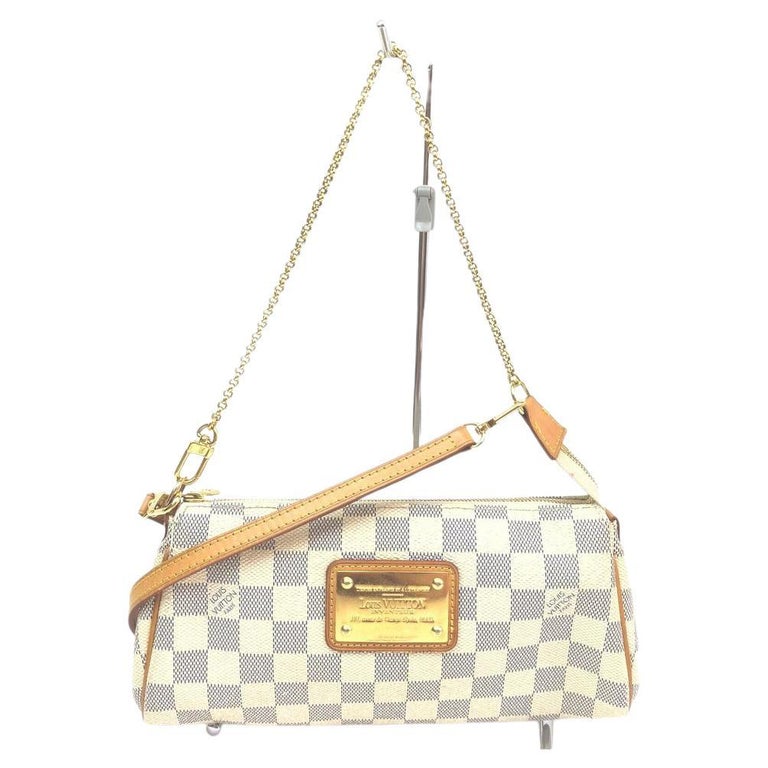 Louis Vuitton Damier Azur Pochette Eva Crossbody 2way Bag 863189 For Sale