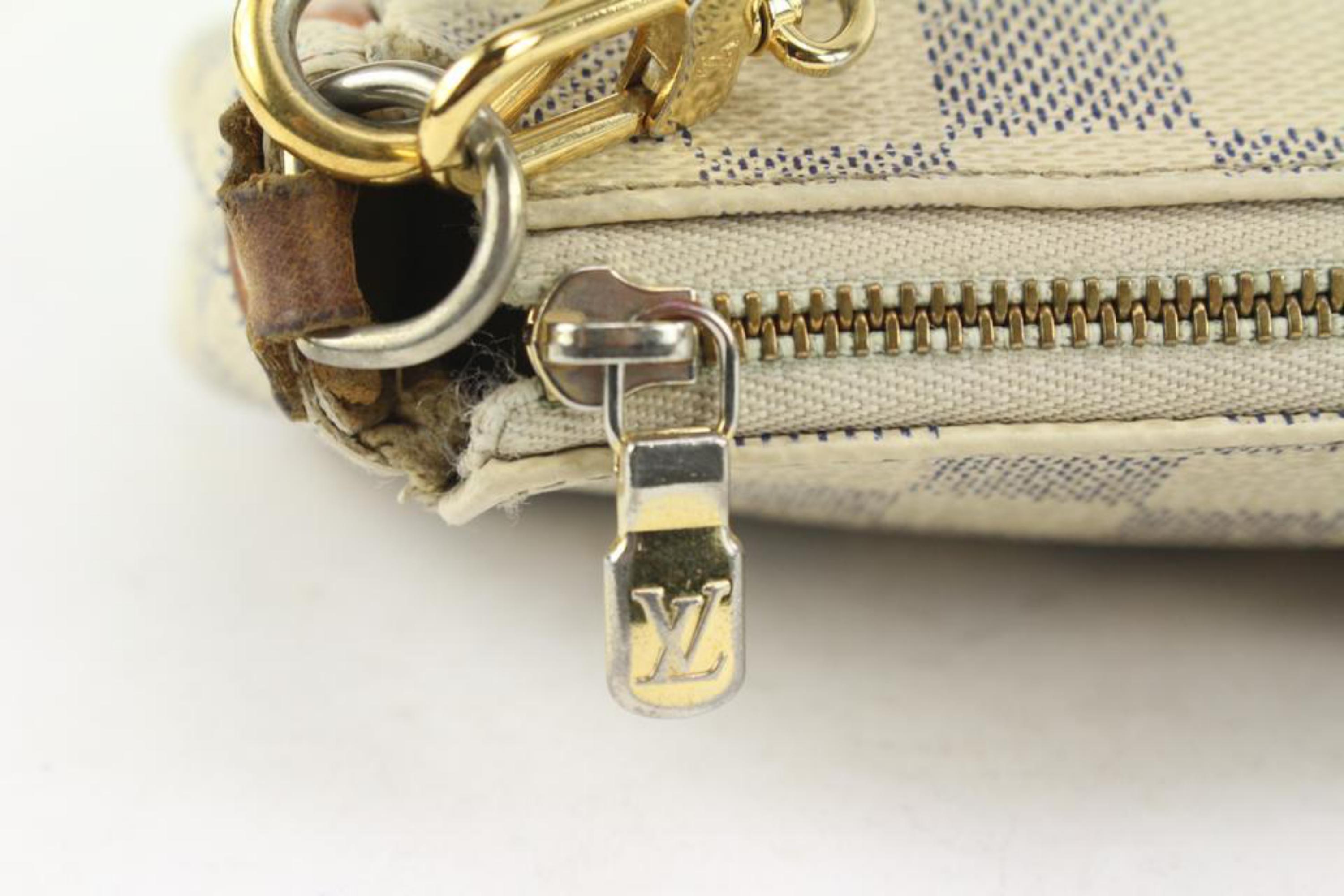 Louis Vuitton Damier Azur Pochette Sophie 2way Eva Crossbody bag 1115lv23 For Sale 2