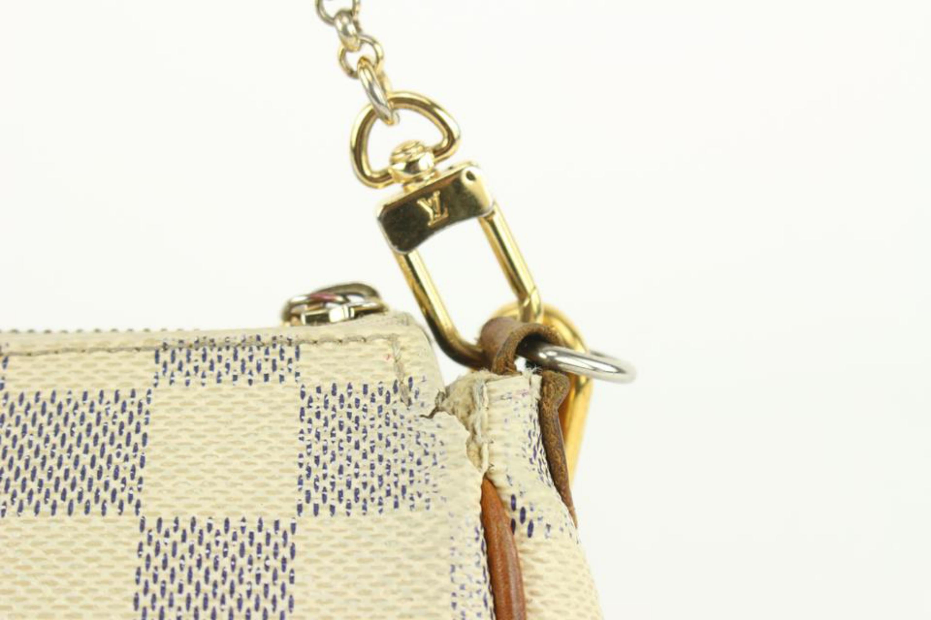 Louis Vuitton Damier Azur Pochette Sophie 2way Eva Crossbody bag 1115lv23 For Sale 1