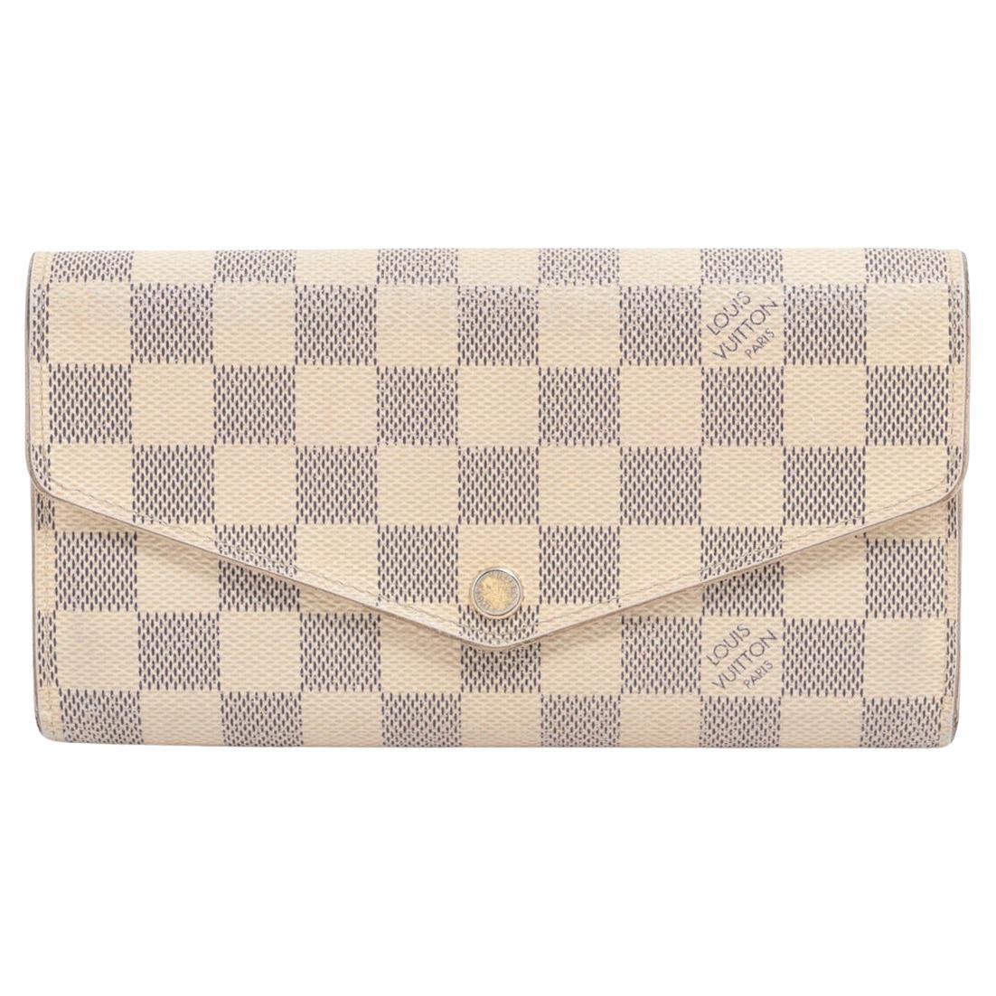 Louis Vuitton Damier Azur Portefeuille Sarah Wallet For Sale at 1stDibs
