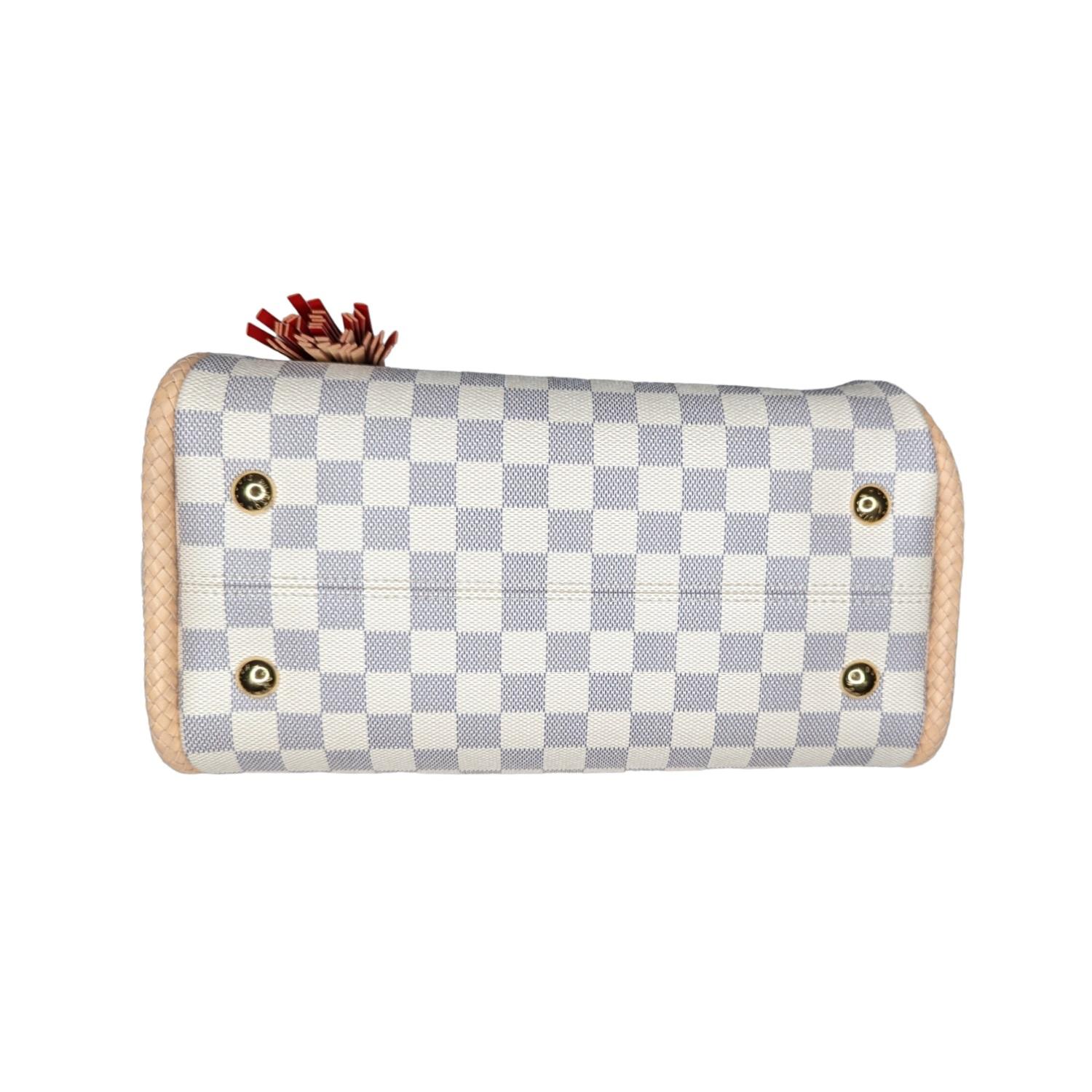 Louis Vuitton Damier Azur Propriano Rose Ballerine Tote 2