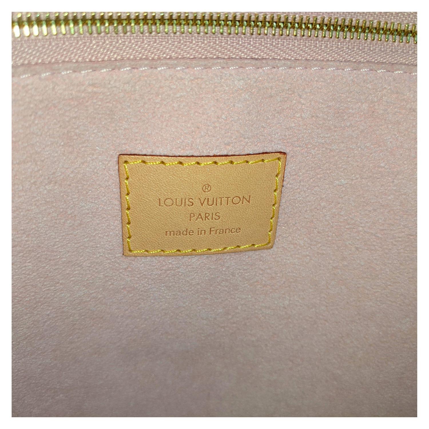 Louis Vuitton Damier Azur Propriano Rose Ballerine Tote 2