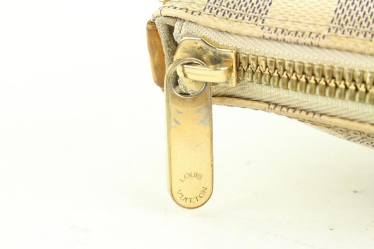 Louis Vuitton Damier Azur Saleya MM Zip Tote Bag 111lv20 For Sale