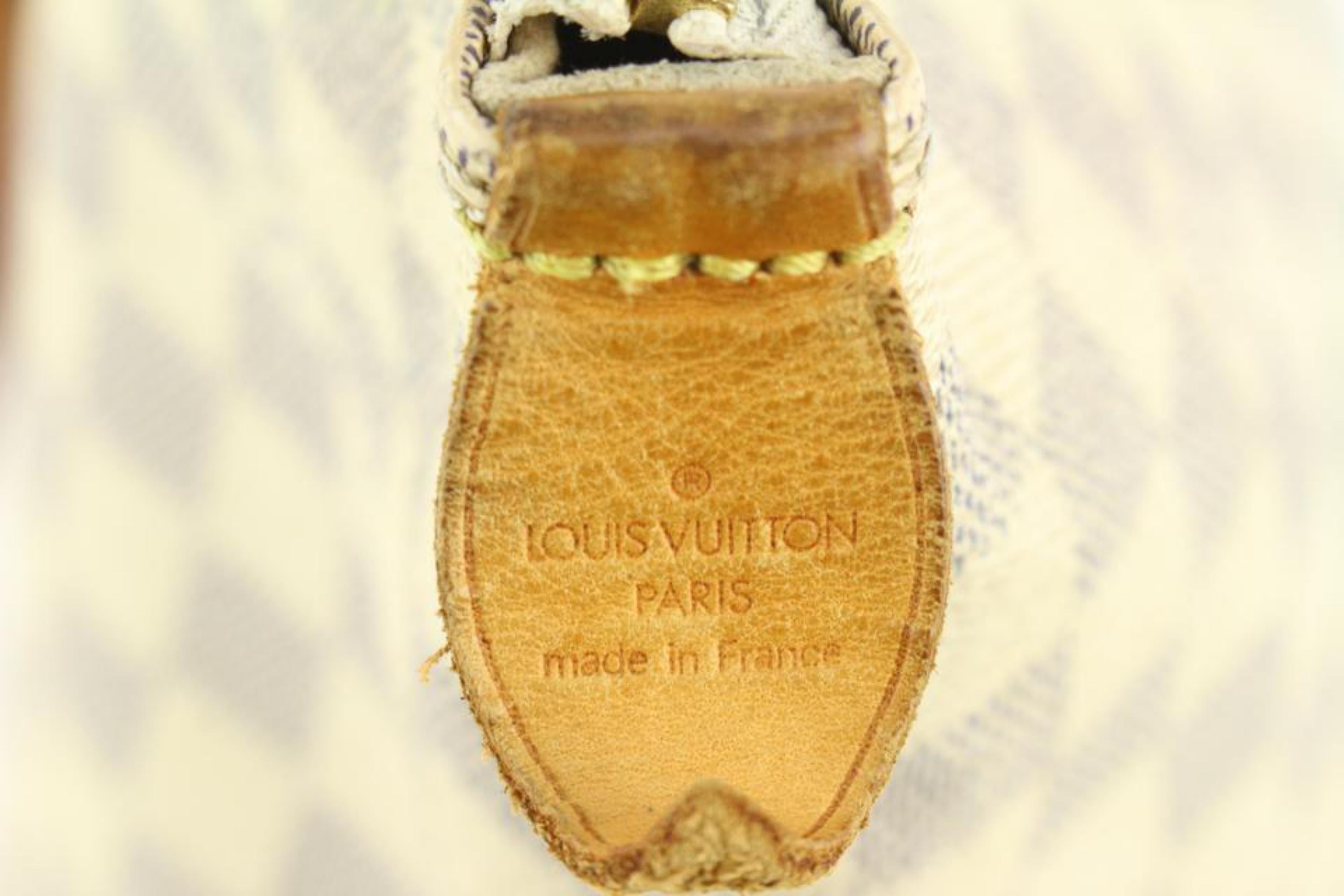 Louis Vuitton Damier Azur Saleya MM Tragetasche mit Reißverschluss 111lv20 Damen im Angebot