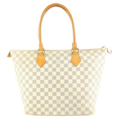 Louis Vuitton Damier Azur Saleya MM Tragetasche mit Reißverschluss 87lz56s