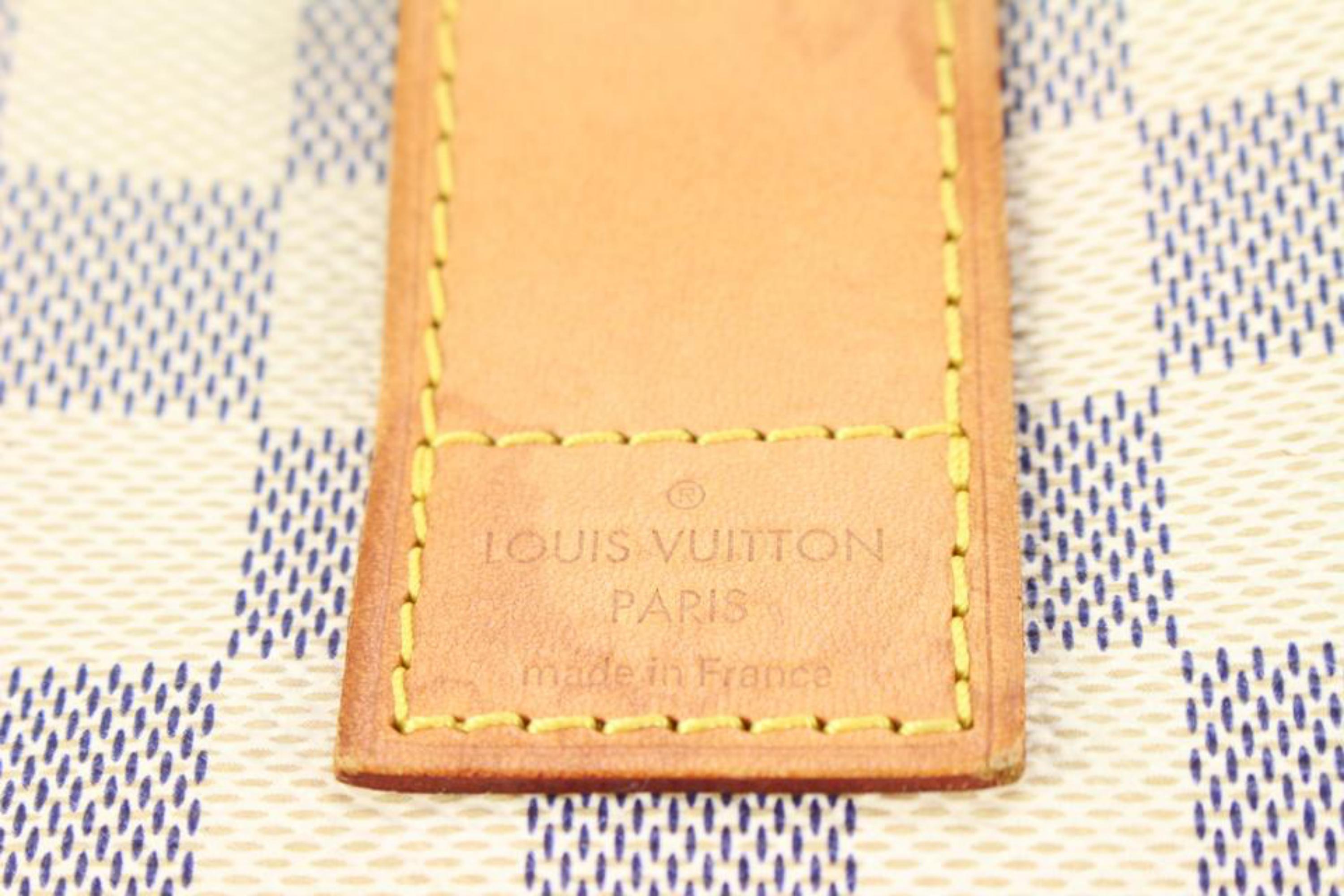 Sac cabas Louis Vuitton Damier Azur Salina PM 40lk76s en vente 4