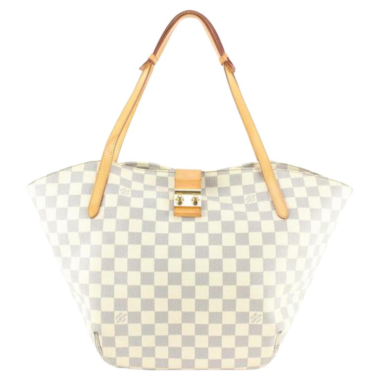 White and Blue Damier Azur Coated Canvas Artsy MM Gold Hardware, 2021-2022